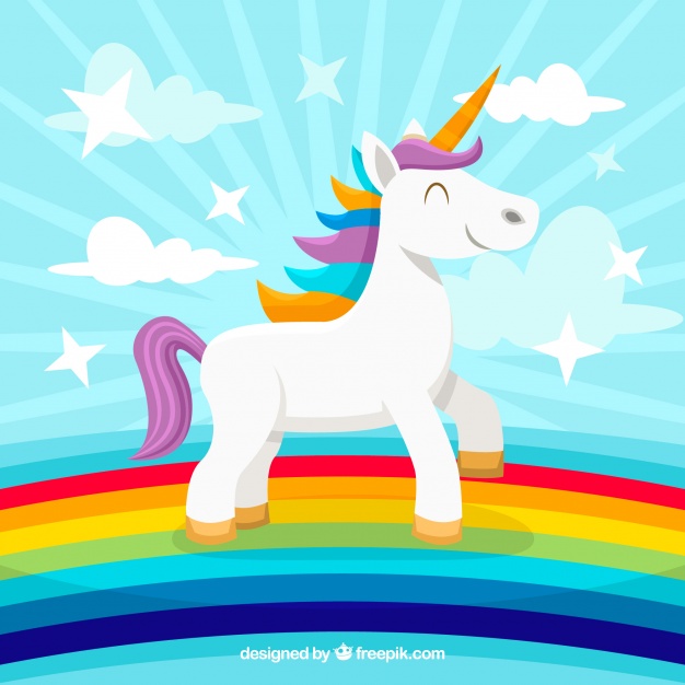 Rainbow Unicorn Background In The Rainbow Vector Free Download 626x626 Rainbow Unicorn Background In The Rainbow Vector Free Download