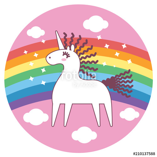 Rainbow Unicorn Vector Stock Image And Royalty Free Vector 500x500 Rainbow Unicorn Vector Stock Image And Royalty Free Vector