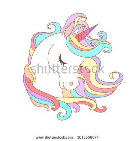 White Unicorn Vector Illustration For Children Design Rainbow 450x470 White Unicorn Vector Illustration For Children Design Rainbow