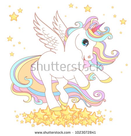 Cute Unicorn Vector Illustration For Children Design Gold Hair 450x470 Cute Unicorn Vector Illustration For Children Design Gold Hair