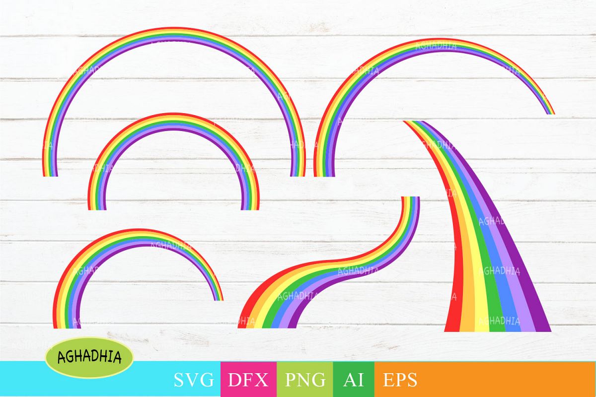 1200x800 Rainbow Vector Icons Colourful Rainbow Illustration