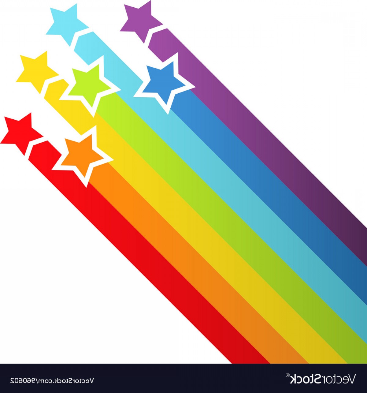 1200x1284 Background With Rainbow Stars Vector Soidergi