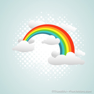 300x300 Download Free Vector Rainbow Vector Illustration