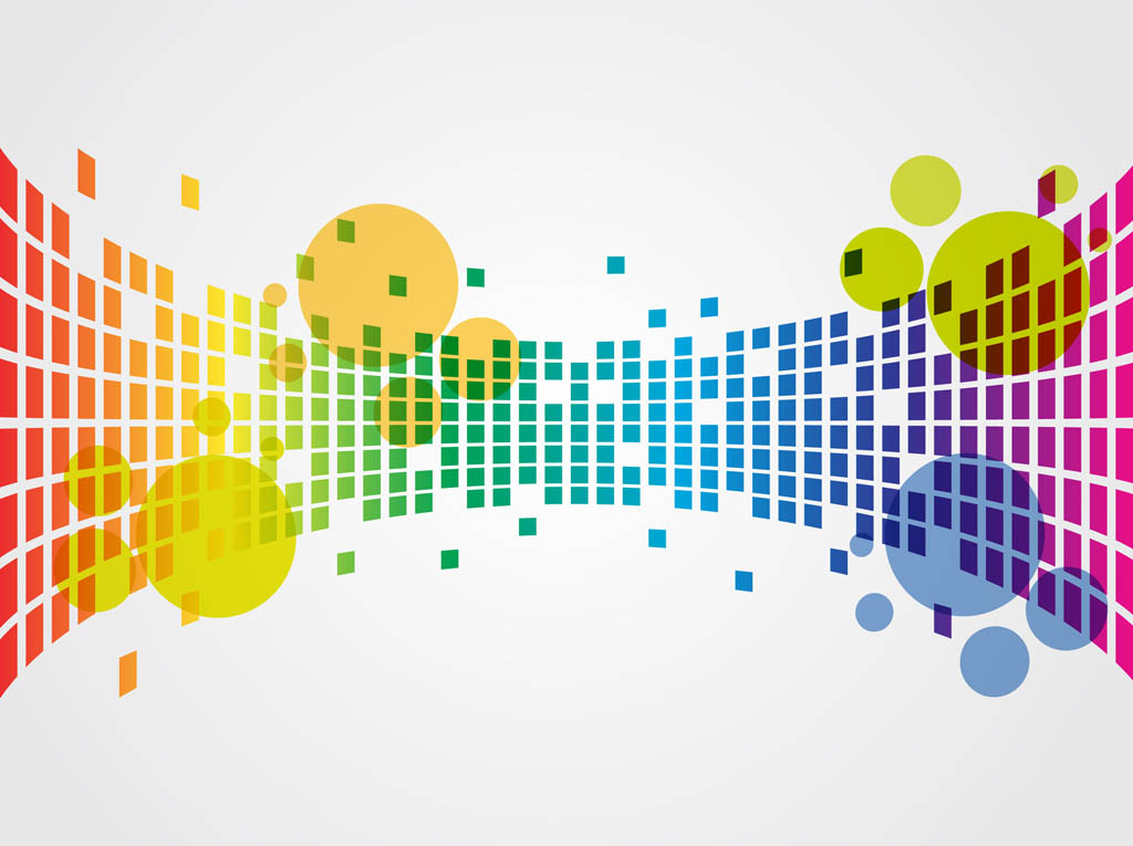 1024x765 Geometric Rainbow Vector