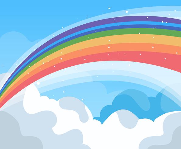 595x490 Rainbow Background Vector