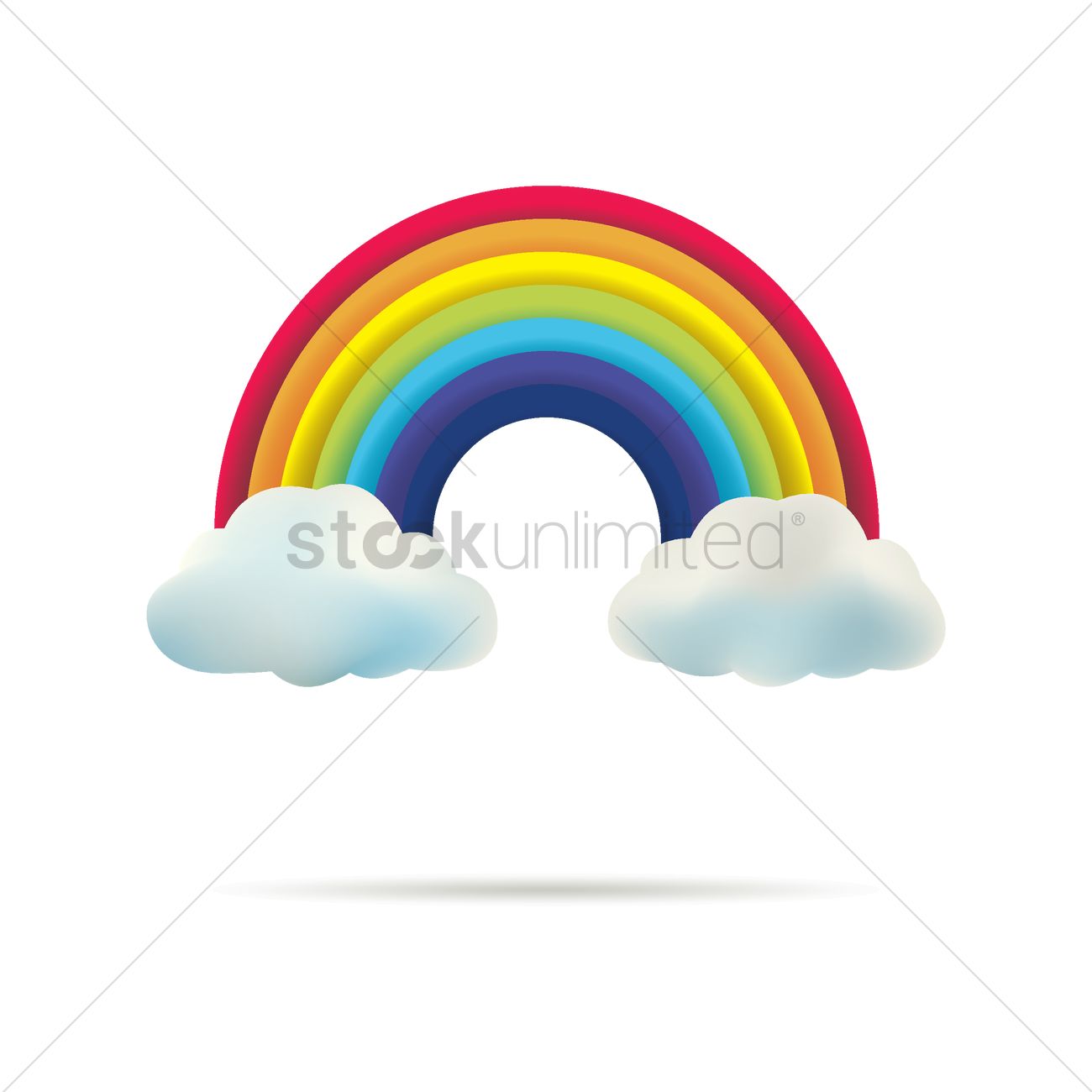 1300x1300 Rainbow Vector Image