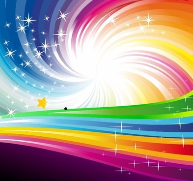 393x368 Rainbow Free Vector Download