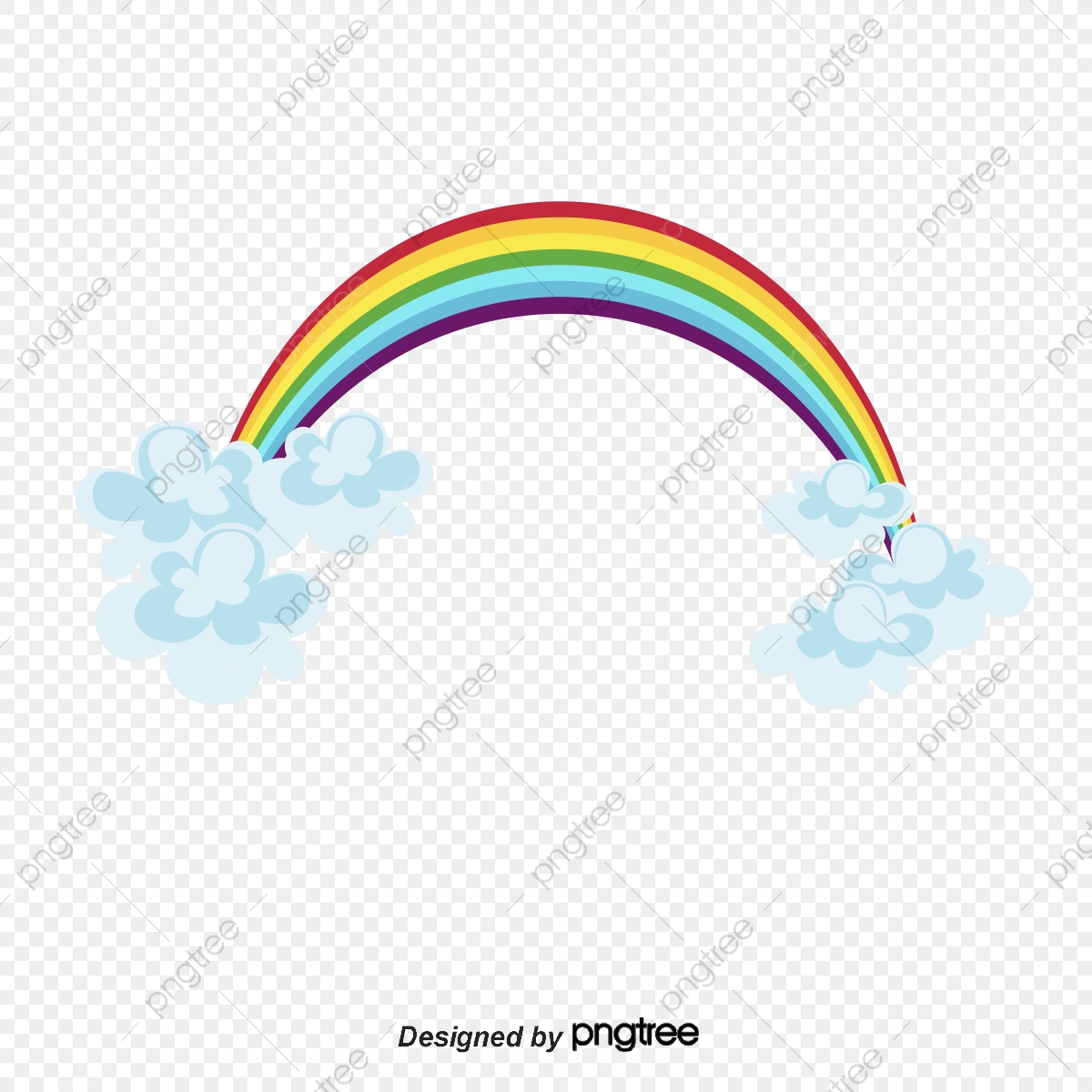 1200x1200 Rainbow Png Vector Material, Rainbow Vector, Clouds, Vector