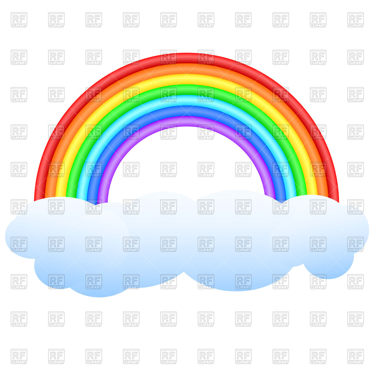 1200x1200 Rainbow Vector Image Of Nature, Landscape Silanti