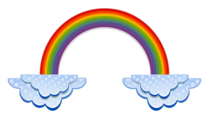 300x172 Free Rainbow Vector