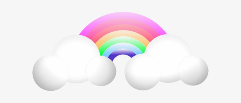 820x351 Cloud Rainbow Vector Clip Art Clipart