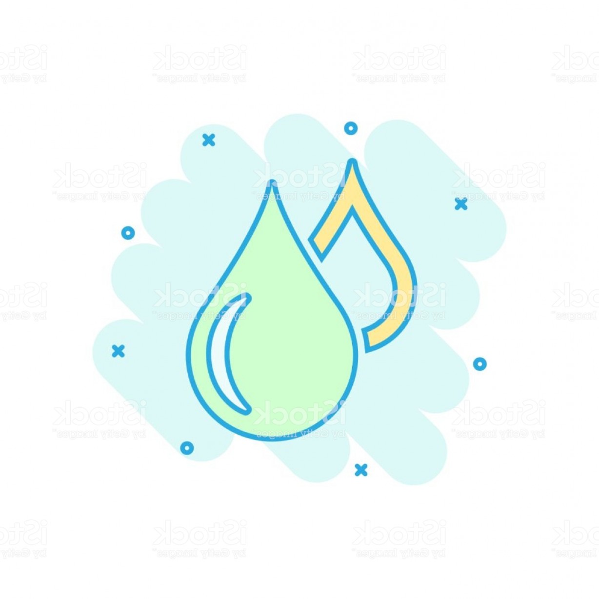 Water Drop Icon In Comic Style Raindrop Vector Cartoon 1228x1228 Water Drop Icon In Comic Style Raindrop Vector Cartoon