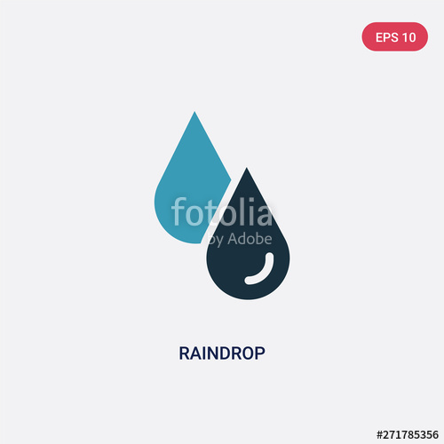 Two Color Raindrop Vector Icon From Nature Concept Isolated Blue 500x500 Two Color Raindrop Vector Icon From Nature Concept Isolated Blue