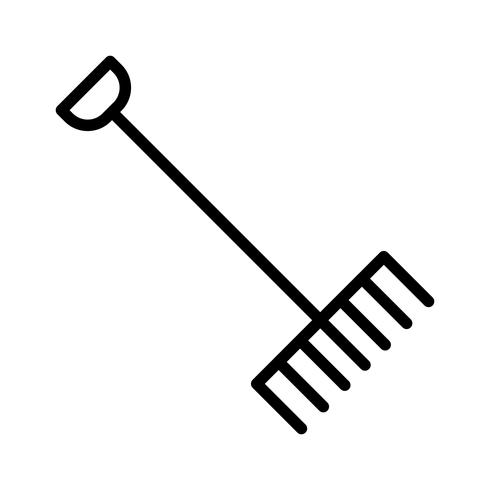 490x490 Rake Vector Icon