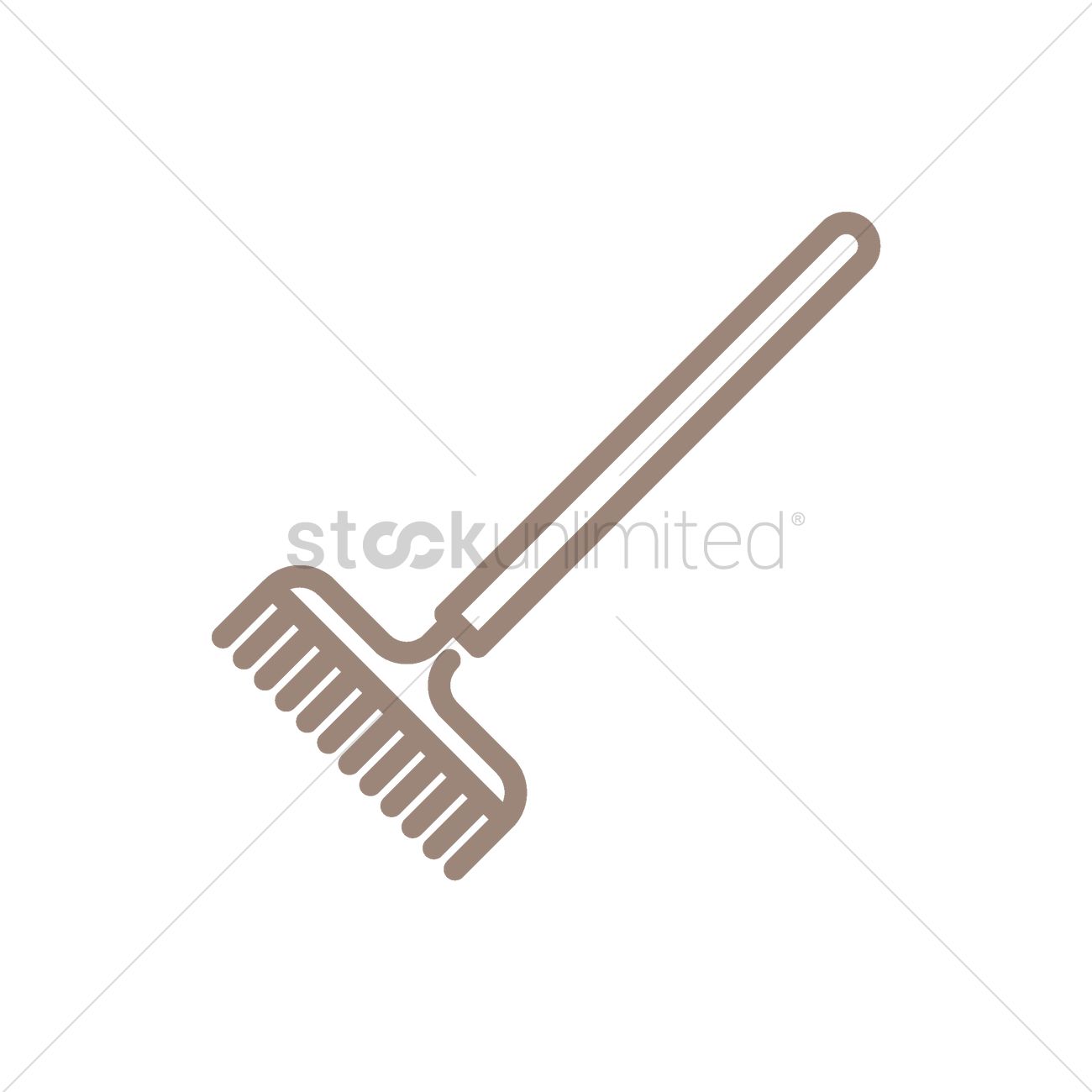 1300x1300 Rake Vector Image