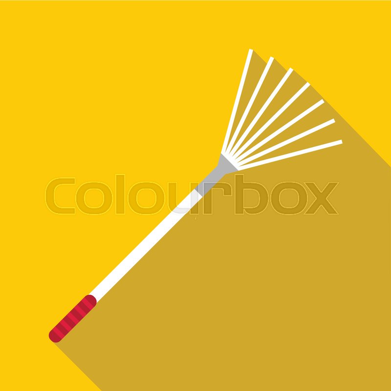 800x800 Rake Icon Flat Illustration Of Rake Stock Vector Colourbox