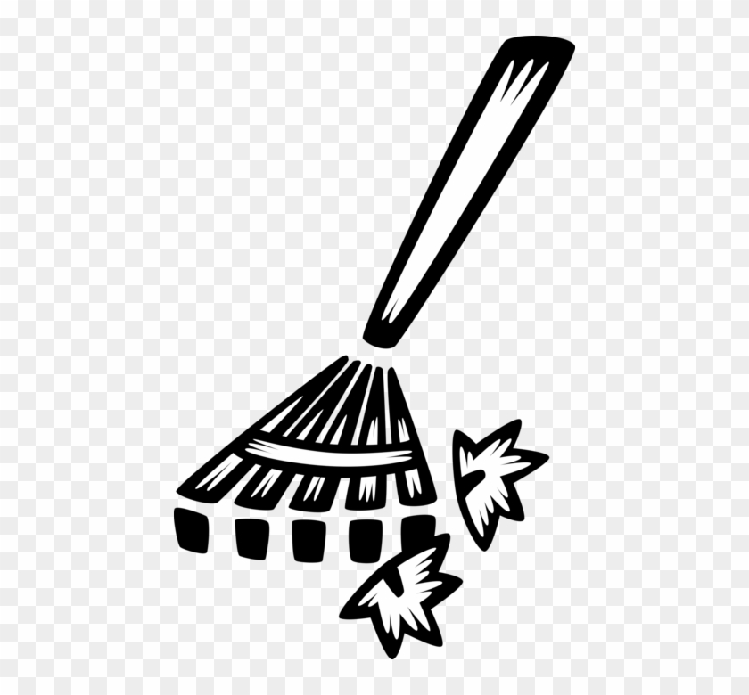 840x780 Vector Illustration Of Garden Rake For Yard Work Raking