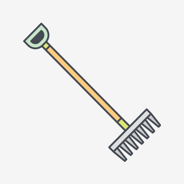640x640 Vector Rake Icon, Garden, Rake, Gardening Png And Vector