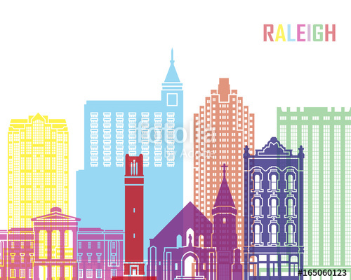 500x400 Raleigh Skyline Pop Stock Image And Royalty Free Vector