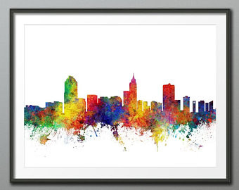 340x270 Collection Of 'raleigh Skyline Silhouette' Download More Than