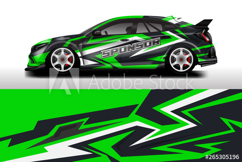 500x334 Wrap Livery Decal Car Vector Supercar, Rally, Drift Graphic