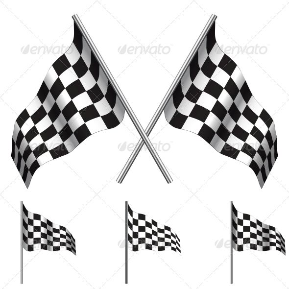 590x590 Vectors Checkered Flag, Flag