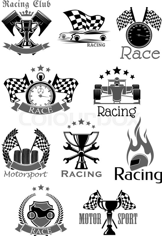 549x800 Racing Sport Club Or Car Speed Races Stock Vector Colourbox