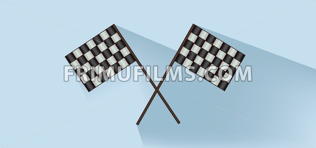 623x293 Rally Flags Over White Blue Background, Flat Style Digital Image