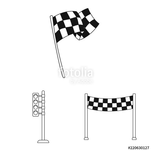 500x500 Vector Design Of Car And Rally Symbol Collection Of Car And Race