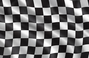 300x198 Vector Rally Or Car Races Flag Royalty Free Stock Image