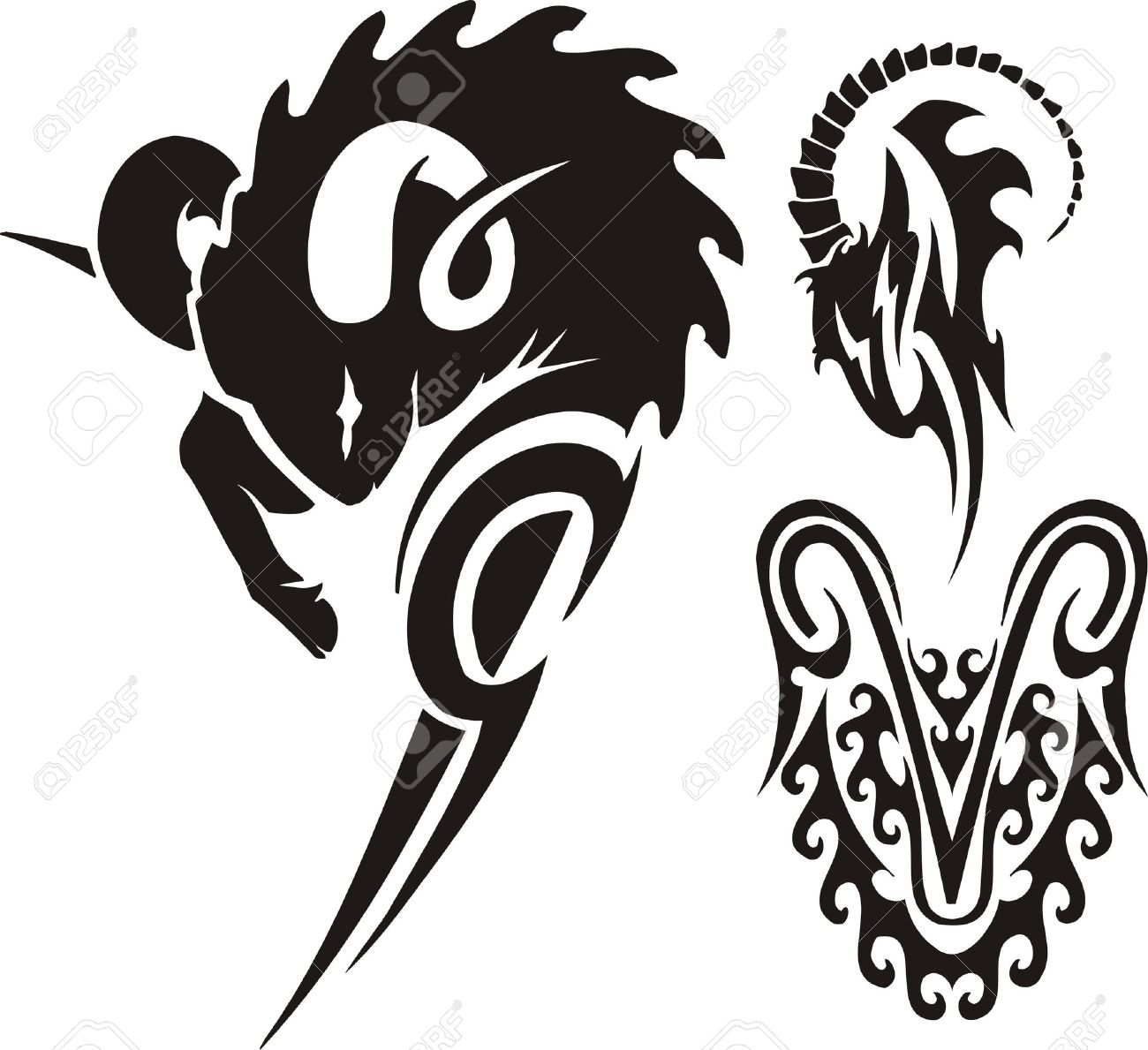 1300x1189 Ram Clipart Vector