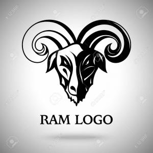 300x300 Stock Illustration Ram Head Drawing Line Work Vector Use Image