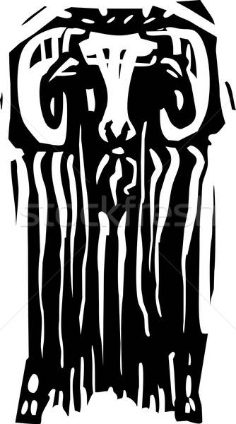 334x600 Ram Head On Vector Illustration Jeffrey Thompson