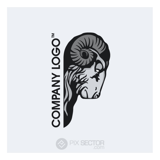 560x560 Free Ram Head Logo Vector