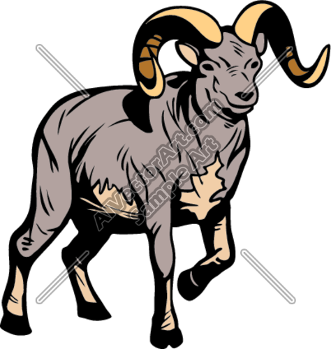 474x500 Ram Horn Clipart
