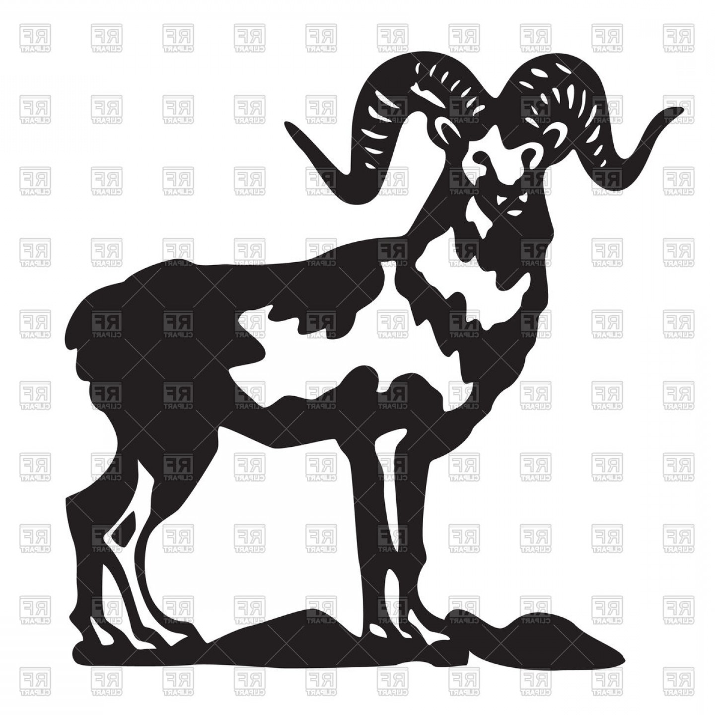 1440x1440 Sheep Silhouette Vector Art Catamart