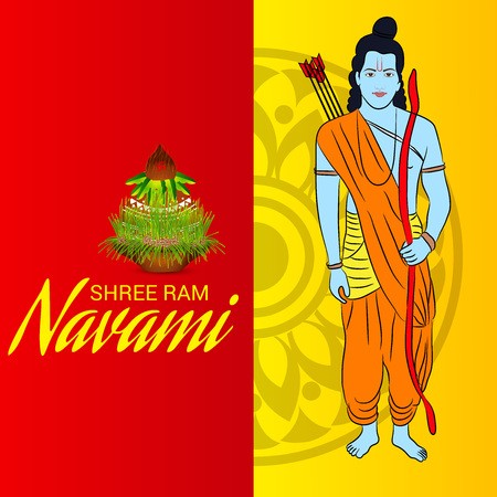 450x450 Happy Ram Navami Vector Illustration