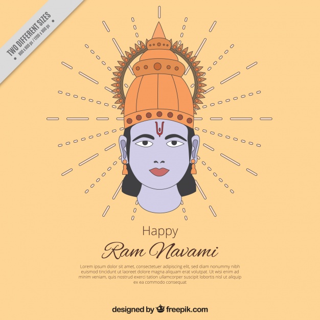 626x626 Happy Ram Navami Background Vector Free Download