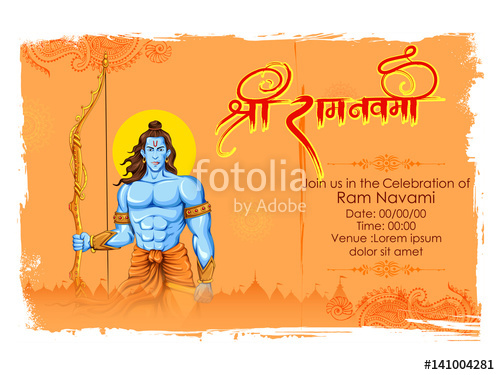 500x375 Lord Rama With Bow Arrow In Ram Navami Stock Image And Royalty