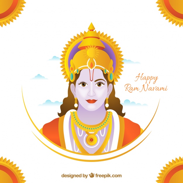 626x626 Ram Navami Illustration Background Vector Free Download