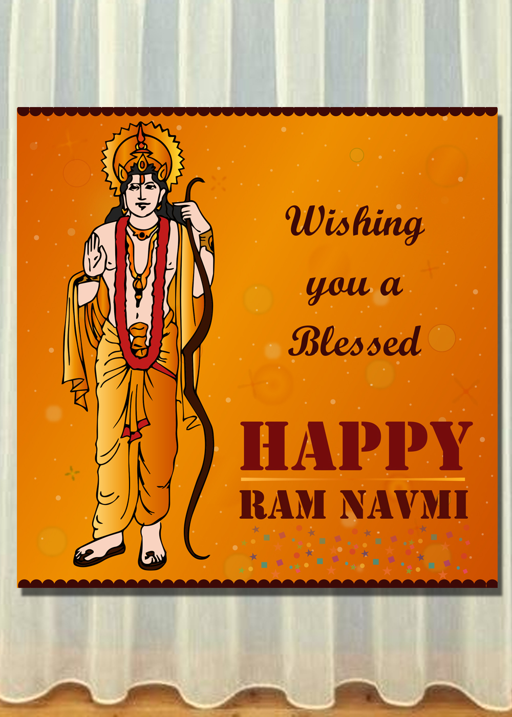 1000x1400 Free Ram Navami Vector Template