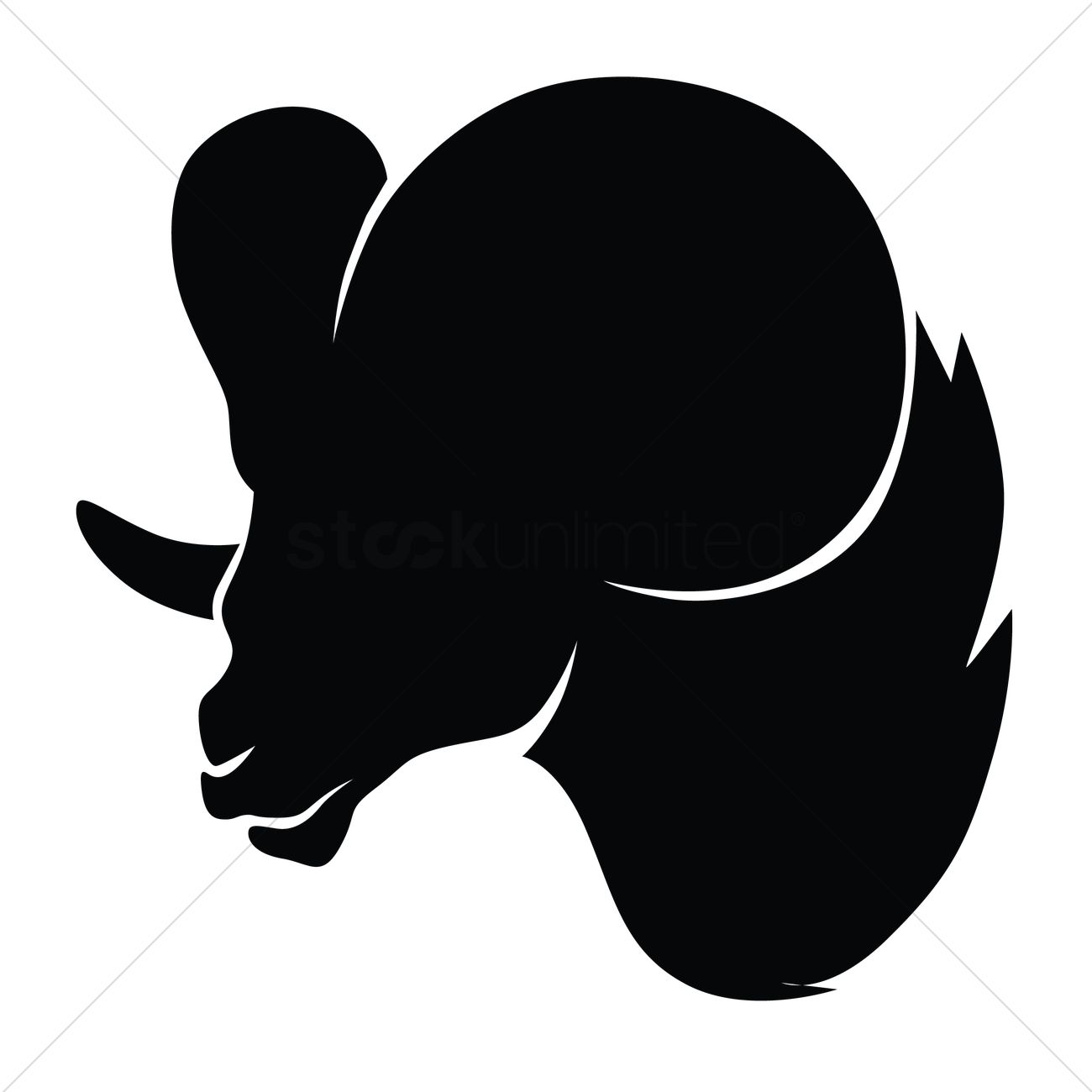 1300x1300 Ram Vector Image
