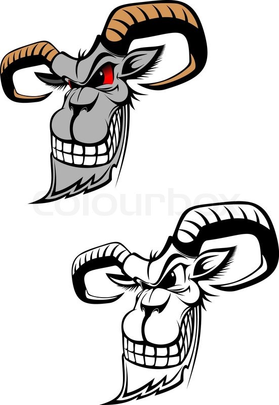 551x800 Wild Ram As A Tattoo Or Symbol Stock Vector Colourbox