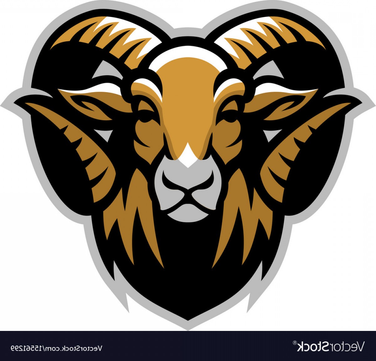 1200x1152 Head Of Ram Mascot Vector Catchsplace