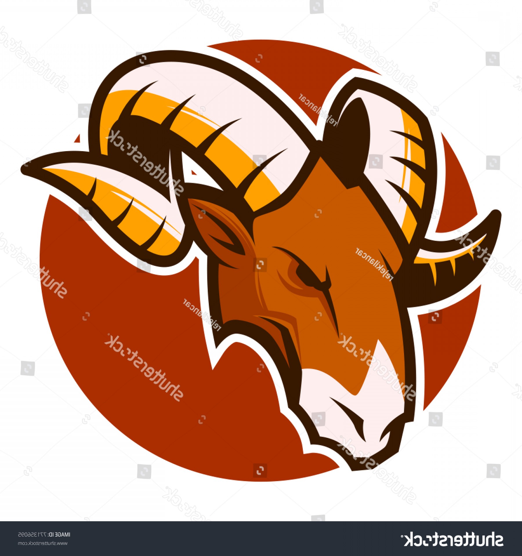 1800x1920 Ram Goat Head Mascot Esports Logo Handandbeak