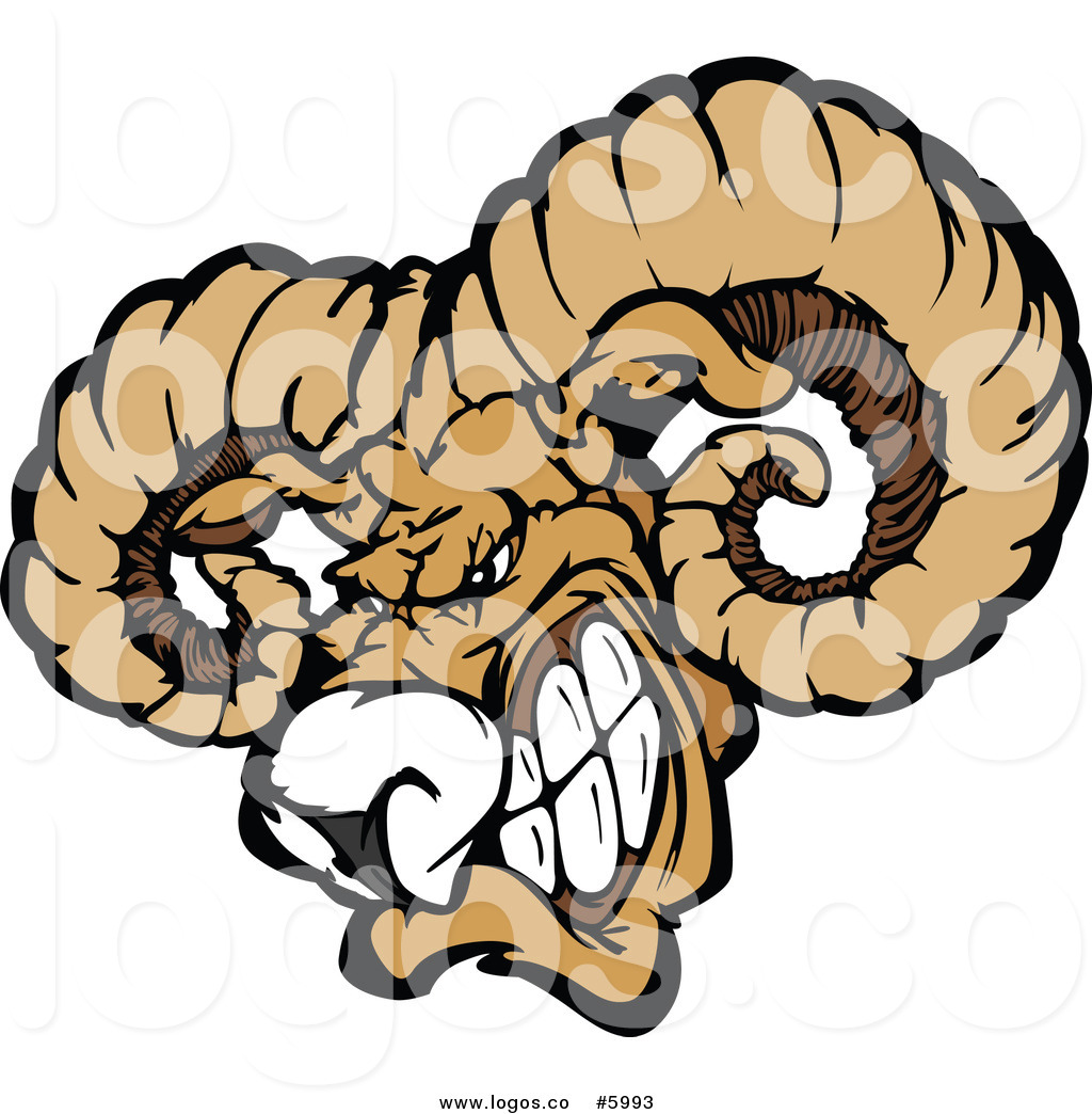 1024x1044 Royalty Free Vector Of A Logo Of A Vicious Ram Mascot Head