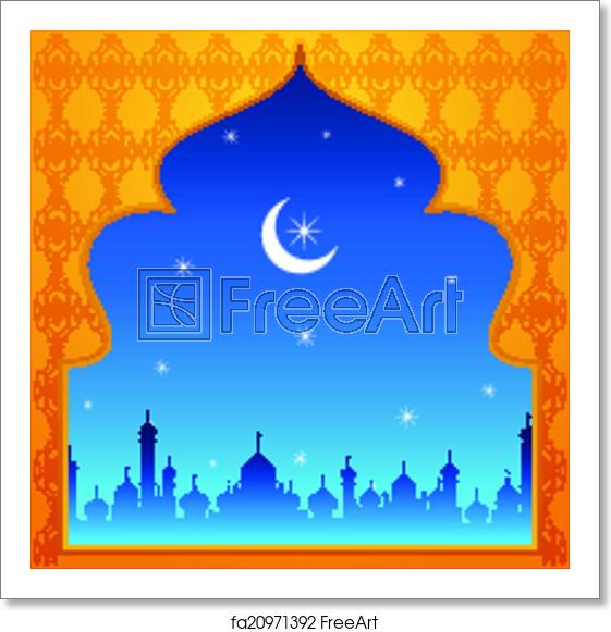 561x581 Free Art Print Of Ramadan Kareem