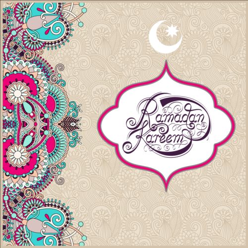 500x500 Muslim Styles Ramadan Kareem Background Vector Free Download