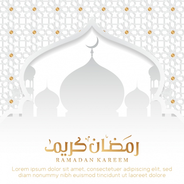 626x626 Ramadan Background With Mosque Vector Free Download