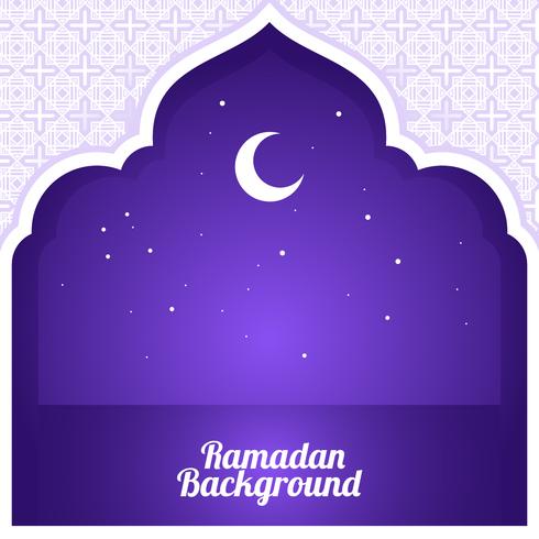 490x490 Crescent Ramadan Background Vector